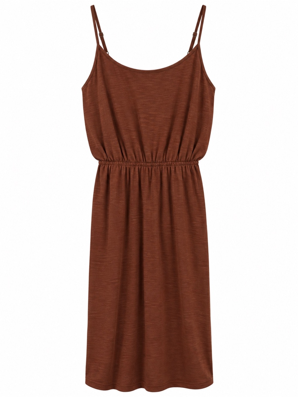 Old Navy Women’s M Brown Slub Knit Cami Dress Adjustable Straps